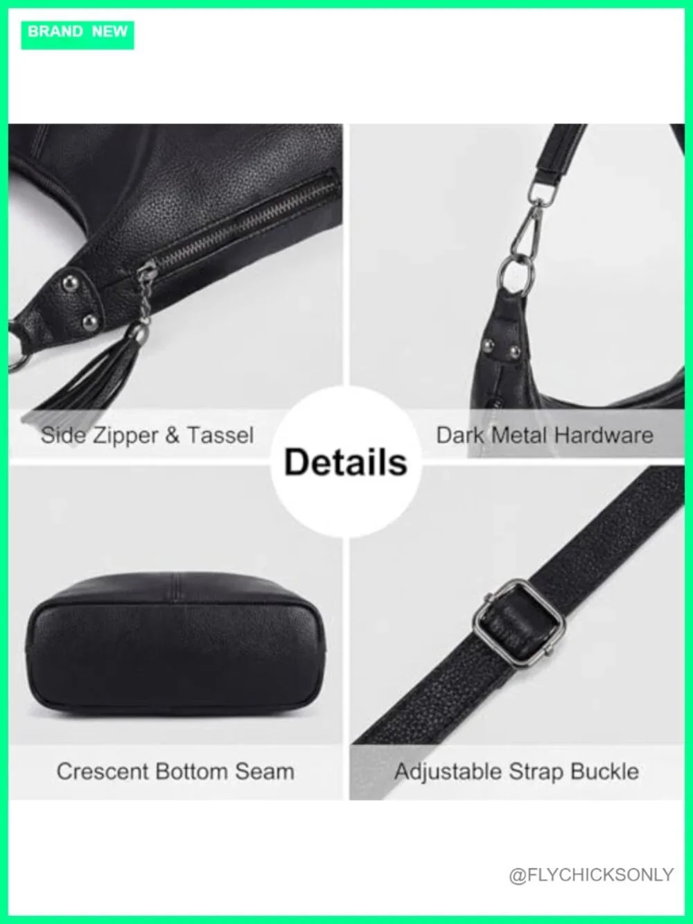 Small Hobo Purse Women Shoulder Bag Crossbody Tote Handbag Faux Leather